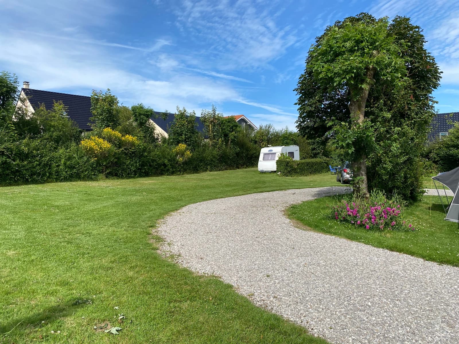 Vue panoramique du camping