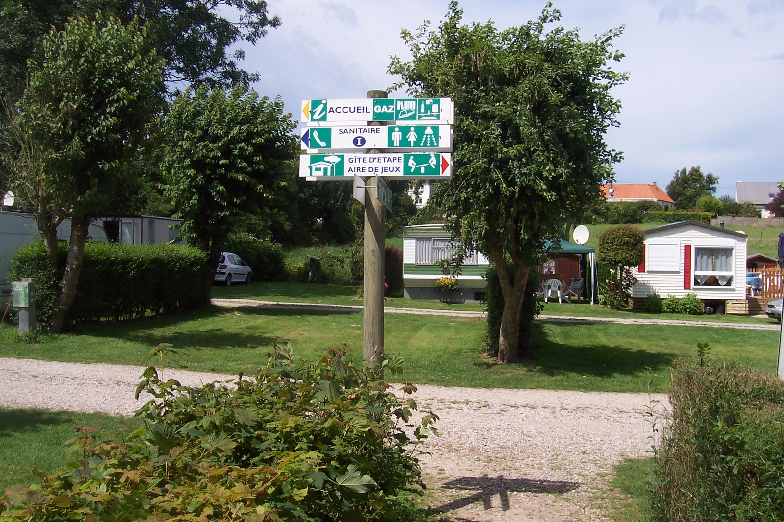 Campsite green spaces