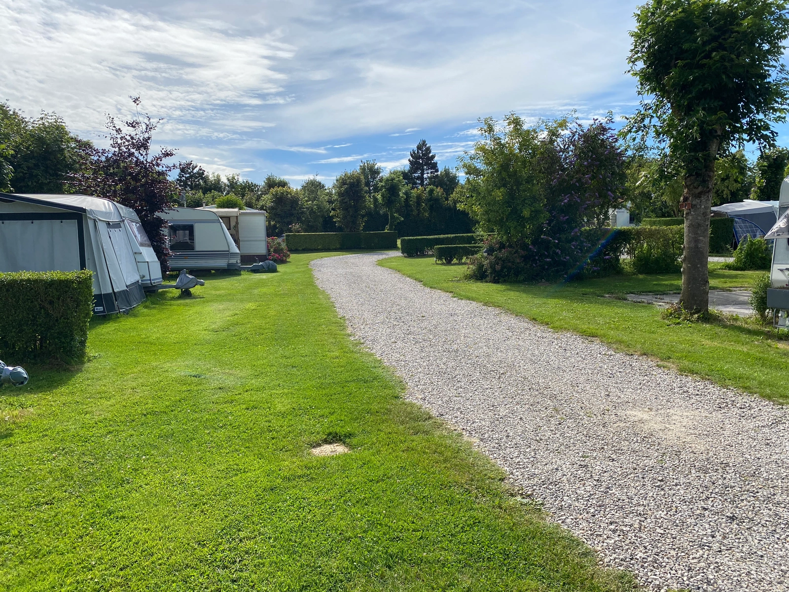 Campsite green spaces