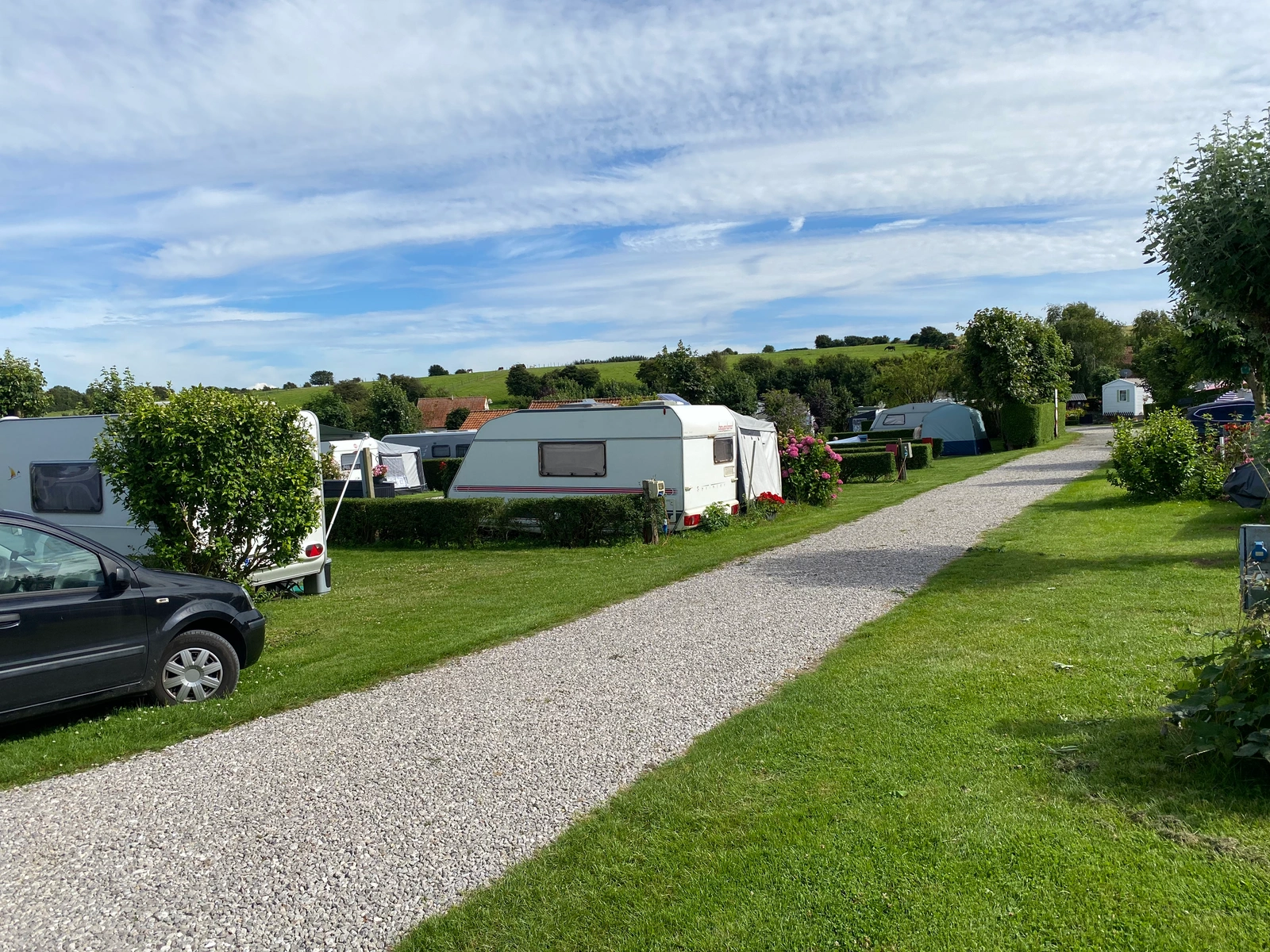 Campsite green spaces