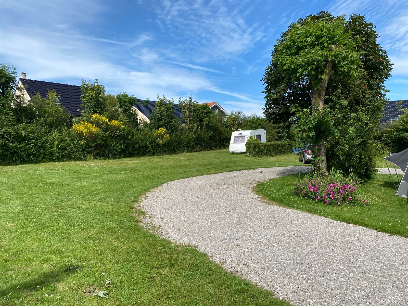 Panoramic view of the campsite